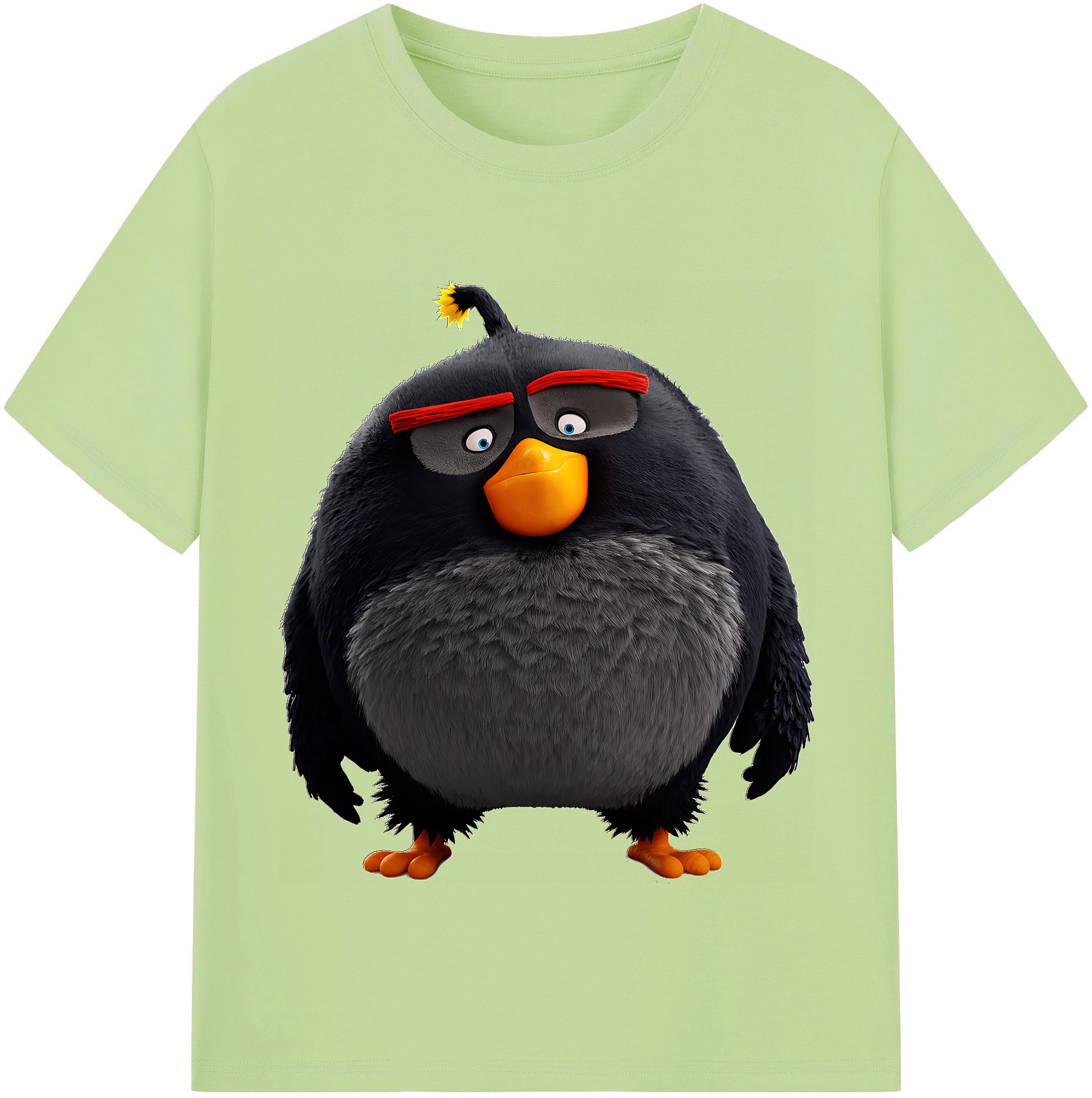 （画像用） Angry Birds アングリーバード 綿100％半袖Tシャツ（フロントプリント）